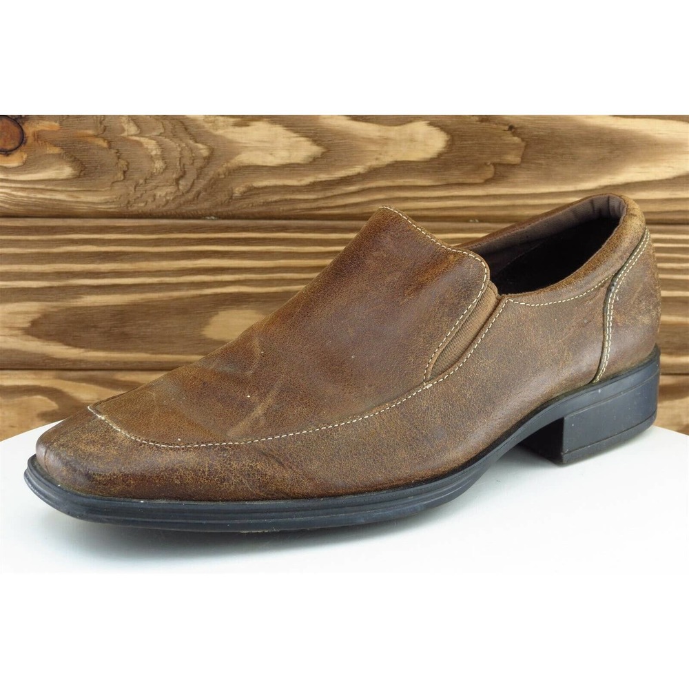 Rockport Shoes Sz 8.5 M Brown Loafer Leather Men 1604